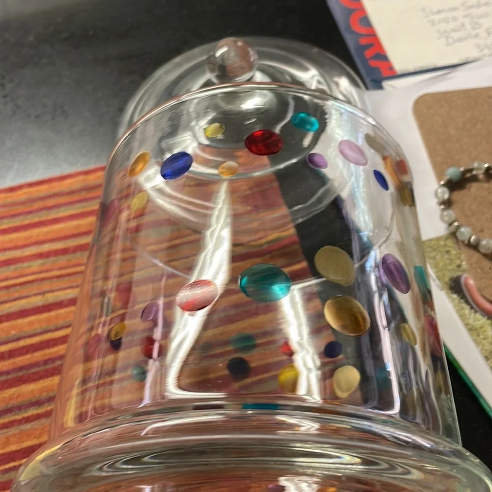 Colorful Glass Canister